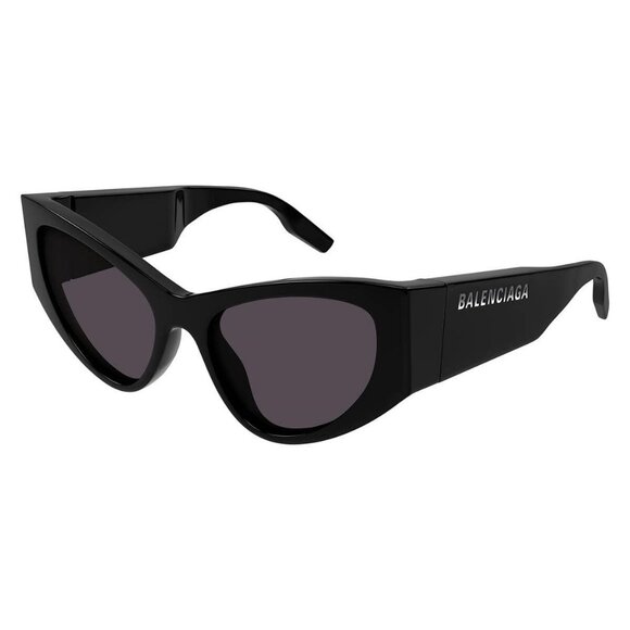 New Authentic  BALENCIAGA Extreme Black Cat Eye BB0300S 001 Sunglasses Women - Picture 1 of 6